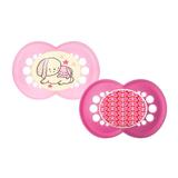 Chupeta Night Day Rosa - BPA Free +6 Meses - 2 Unidades - MAM