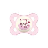 Chupeta - Night Silk Touch - Gatinho - Meninas - Fase 1 - (0-6 M)- MAM