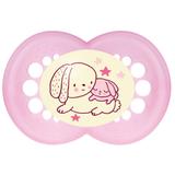 Chupeta Night Silk Touch Girls - Acima de 6 Meses - Coelhos - MAM