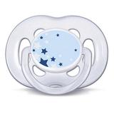 Chupeta Noturna com Bico de Silicone Azul Avent
