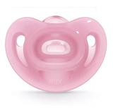 Chupeta nuk 100% silicone rosa s1 sensitive soft