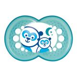 Chupeta Nuk Genius com Bico de Silicone Ortodôntico Tam. 1 - Azul