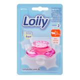 Chupeta Oceano MASTER com bico de silicone O-T2 (tamanho 02) indicada às crianças acima de 6 meses na cor rosa - Lolly (lolni)
