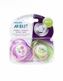 Chupeta Ortodôntica Free Flow 18+ Meses com 02 unidades Decorada Menina - Philips Avent