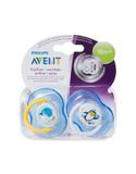 Chupeta Ortodôntica Free Flow 18+ Meses com 02 unidades Decorada Menino - Philips Avent