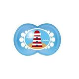 Chupeta Pearl Mam Farol Azul Tamanho 2 6m+