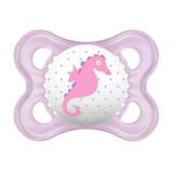 Chupeta Pearl Silk Touch Girls 0 a 6 meses Cavalo Marinho - MAM