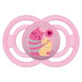 Chupeta Perfect Silicone - Fase 2 - Rosa - Gatinhos - MAM