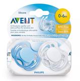 Chupeta Philips Avent 0-6 Meses Freeflow Azul E Branco
