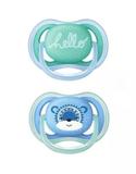 Chupeta Philips Avent 6-18 Meses Ultra Air Boys Decorada Pack