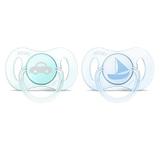 Chupeta Philips AVENT Mini Silicone BPA Free 2 Unidades (AZUL/VERDE) 0-2M SCF151/01