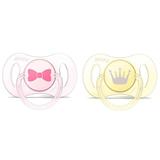 Chupeta Philips AVENT Mini Silicone BPA Free 2 Unidades (ROSA/AMARELO) 0-2M SCF151/02