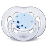 Chupeta Phillips Avent Noturna Azul 6 a 18 Meses