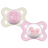 Chupeta Sayings - Girls - 0 a 6 meses - 2 Unidades - MAM