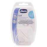 Chupeta Soft Transparente Silicone Chicco Tam. 1 (0-6m) 1 un