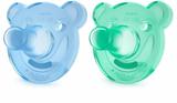 Chupeta Soothie URSINHO Calmante Philips Avent 0-3 Meses Pacote com 2 Unidades - Azul/Verde