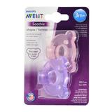 Chupeta Soothie Ursinho Rosa/Lilás 3m+ - Philips Avent