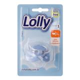 Chupeta Special com bico de silicone O-T1 (tamanho 01) indicada às crianças de 0 a 6 meses na cor azul - Lolly (lolni)