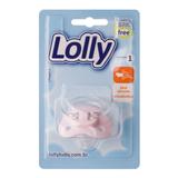 Chupeta Special com bico de silicone O-T1 (tamanho 01) indicada às crianças de 0 a 6 meses na cor rosa - Lolly (lolni)