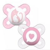 Chupeta start mam girls tam1 / 0-2 meses - kit c/ 2 unidades