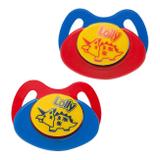 Chupeta Tricolor Bico Redondo 6 + meses - Lolly