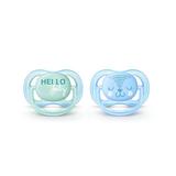 Chupeta Ultra Air 0 a 6 Meses Esterilizável Decorada Menino - Philips Avent
