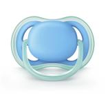 Chupeta Ultra Air 6-18m Azul Lisa Avent Scf448/12 - Avent philips