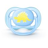 Chupeta Ultra Air - Azul Single - Dinossauro - 0 a 6 Meses - Philips Avent