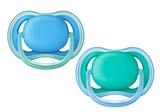 Chupeta Ultra Air Dupla Avent 6-18 Meses Verde e Azul - Philips avent