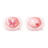 Chupeta Ultra Soft 0 à 6 meses Menina Philips Avent