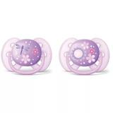 Chupeta Ultra Soft 6 a 18m Roxa SCF22722 Avent - Avent philips