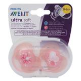 Chupeta ultra Soft Decorada - 0-6 Meses Menina SCF223/20 - Avent
