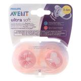 Chupeta Ultra Soft Decorada 0-6M Menina 02 Unidades - Avent