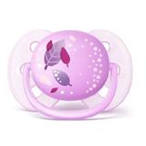 Chupeta ULTRA SOFT Decorada 0-6M Menina Folhas Philips AVENT SCF527/10