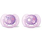 Chupeta ultra Soft Decorada - 06 -18 Meses Menina - Philips Avent - Philips-avent
