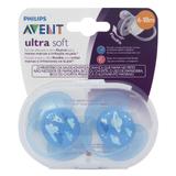 Chupeta ultra Soft Decorada - 6-18 Meses Menino SCF222/22 - Avent