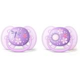Chupeta Ultra Soft Dupla 6-18M lilás Philips Avent