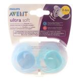 Chupeta Ultra Soft Lisa 0-6M Menino 02 Unidade - Avent
