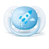Chupeta Ultrasoft - Azul - Foguete - 0 a 6 Meses - Philips Avent