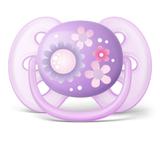 Chupeta Ultrasoft - Lilás - Flores - 6 a 18 Meses - Philips Avent