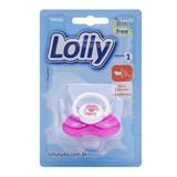 Chupeta Zoo Bona com bico de silicone O-T1 (tamanho 01) indicada às crianças de 0 a 6 meses na cor rosa - Lolly (lolni)