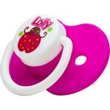 Chupeta Zoo Bona Silicone Redondo T1 Rosa - Lolly baby