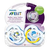 Chupetas FreeFlow 18m+ Baleia e Pinguim Avent Scf186/24 - Philips avent