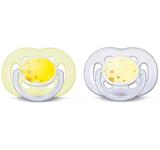 Chupetas FreeFlow 6-18m Noturna Amarela Avent Scf181/23 - Philips avent