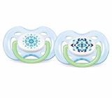 Chupetas FreeFlow Contemporânea 0-6m Azul Avent Scf180/23 - Philips avent