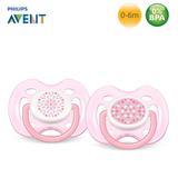 Chupetas FreeFlow Contemporânea 0-6m Rosa Avent Scf180/23 - Philips avent