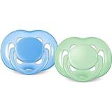 Chupetas Freeflow Dupla 6 - 18 Meses Azul Verde - Philips Avent