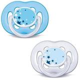 Chupetas Freeflow Noturna Dupla 6 - 18 Meses Azul - Philips Avent