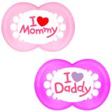 Chupetas Ortodôntica Mom e Dad Girls (6m+) 2934 - MAM