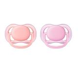Chupetas Ultra Air Dupla 0 a 6 meses Philips Avent - SCF245/20 - Rosa
